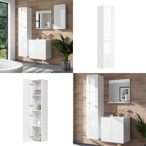 Colonne De Salle De Bain Izan, Blanc, 36.6x171.6cm