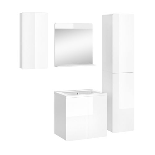 Meubles Bain Izan 37290 Blanc 4 Parties