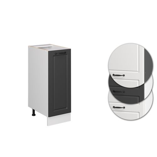 Meuble De Cuisine R-line 37769 Anthracite Campagne 30cm Sans Pt