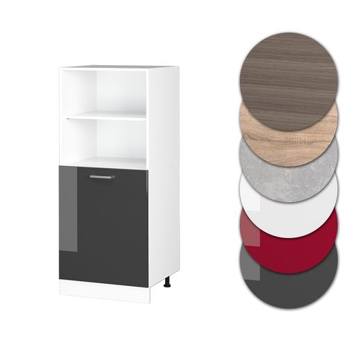 Meuble Pour Four R-line 37791 Anthracite Haute Brillance 60cm