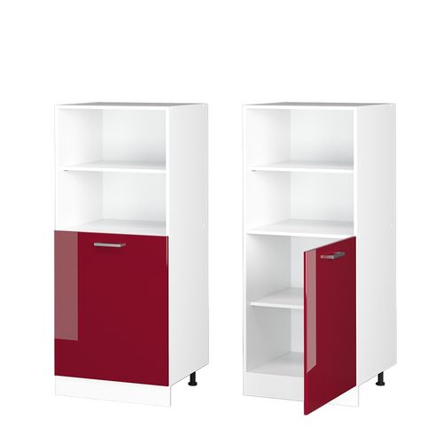 Meuble Pour Four R-line 37792 Rouge Brillant 60cm
