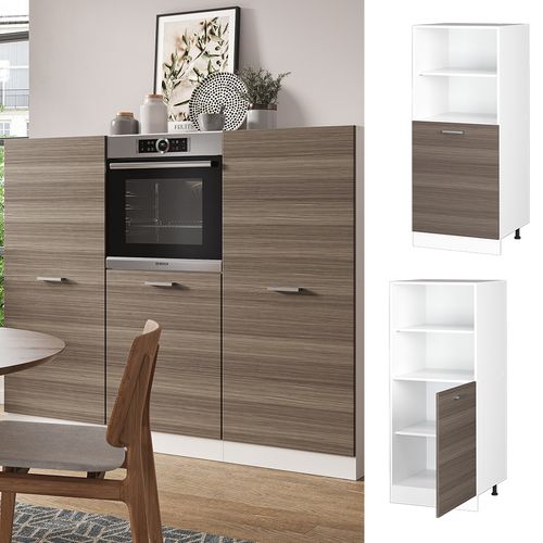 Meuble Pour Four R-line 37794 Gris Noble 60cm