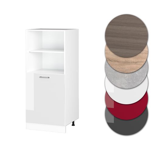 Meuble Pour Four R-line 37798 Blanc Haute Brillance 60cm