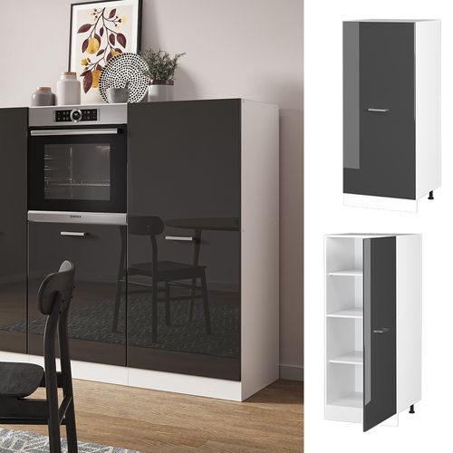 Armoire Haute R-line 37799 Anthracite Haute Brillance 60cm
