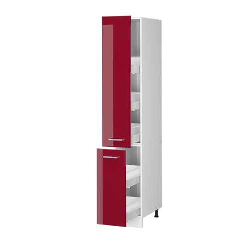 Meuble Haute De Cuisine R-line 37808 Rouge Brillant 30cm