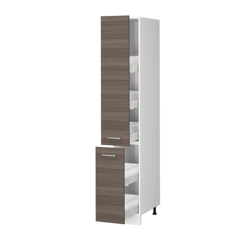 Meuble Haute De Cuisine R-line 37810 Gris Noble 30cm