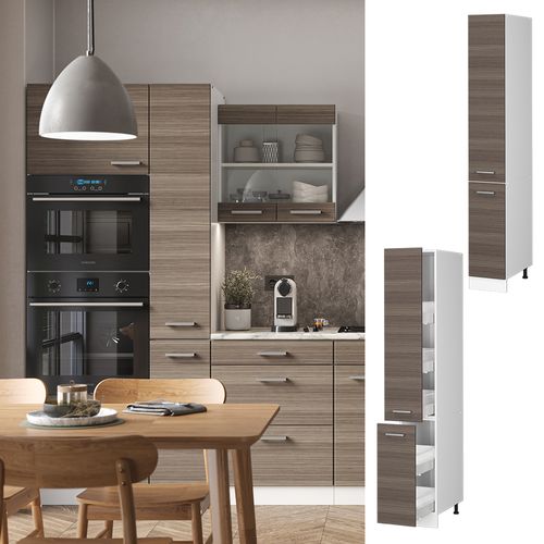 Meuble Haute De Cuisine R-line 37810 Gris Noble 30cm