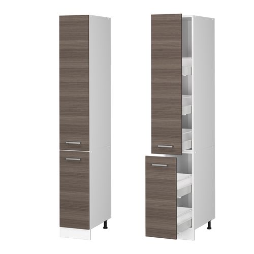 Meuble Haute De Cuisine R-line 37810 Gris Noble 30cm