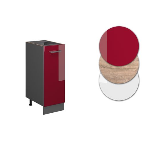 Meuble De Cuisine R-line 37831 Rouge Brillant 30cm Sans Pt