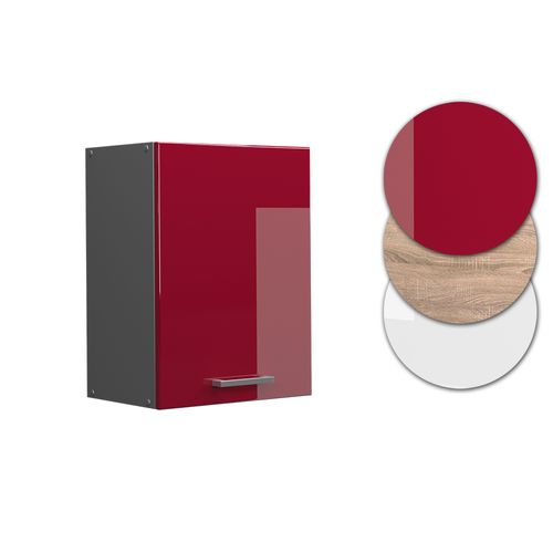 Elément Haut De Cuisine R-line 37835 Rouge Brillant 45cm