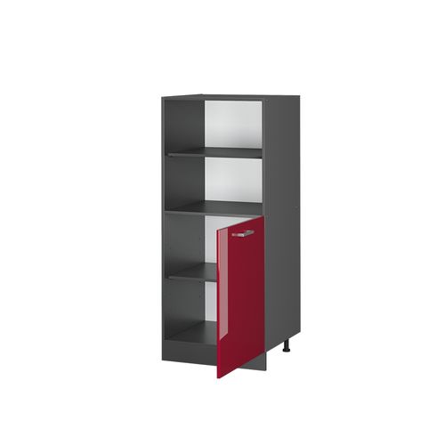 Meuble Pour Four R-line 37843 Rouge Brillant 60cm