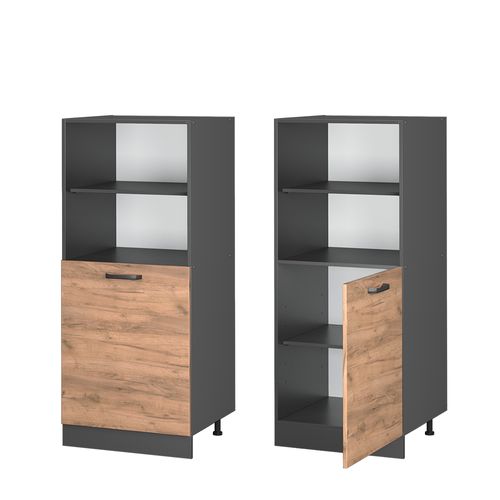 Meuble Pour Four R-line 37844 Chêne De Force Doré 60cm