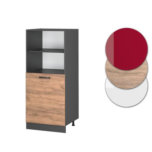 Meuble Pour Four R-line 37844 Chêne De Force Doré 60cm