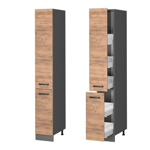 Meuble Haute De Cuisine R-line 37852 Chêne De Force Doré 30cm