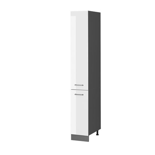 Meuble Haute De Cuisine R-line 37854 Blanc Haute Brillance 30cm