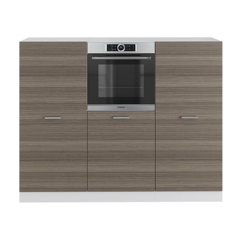 Bloc Cuisine R-line 37630 Gris Noble/blanc 180cm Sans Pt