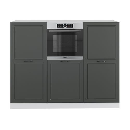 Bloc Cuisine R-line 37638 Anthracite Maison De Campagne/blanc 180cm Sans Pt