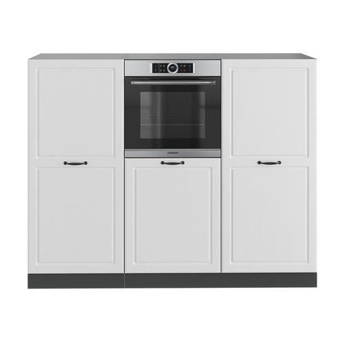 Bloc Cuisine R-line 37639 Blanc Cottage/anthracite 180cm Sans Pt