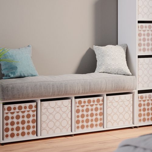 Meuble De Rangement Ludus, Blanc, 142.5x36.2cm