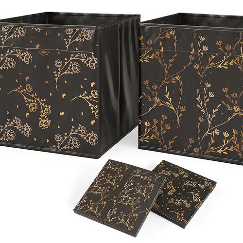 Meuble De Rangement Ludus, Noir, 142.5x36.2cm