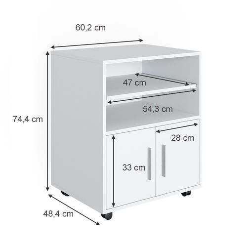 Caisson Roulant Novak 37858 Blanc 48.4x60.2cm