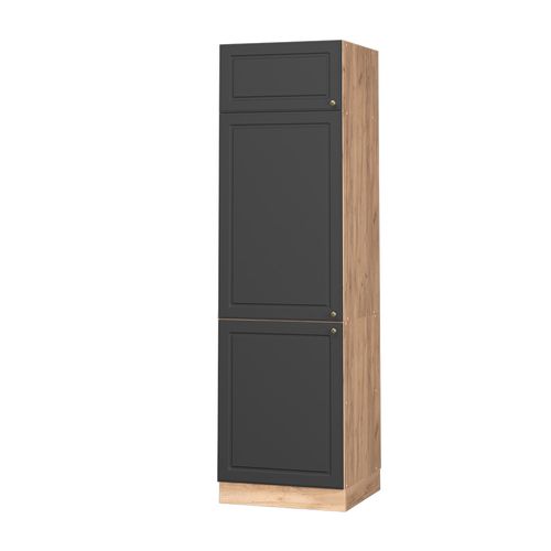 Armoire Pour Frigo Fame-line 38403 Anthracite-or 60cm