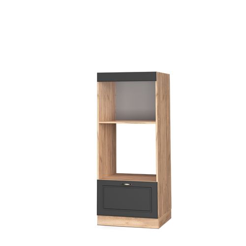 Armoire Micro-ondes Fame-line 38426 Anthracite-or 60cm Ouvert