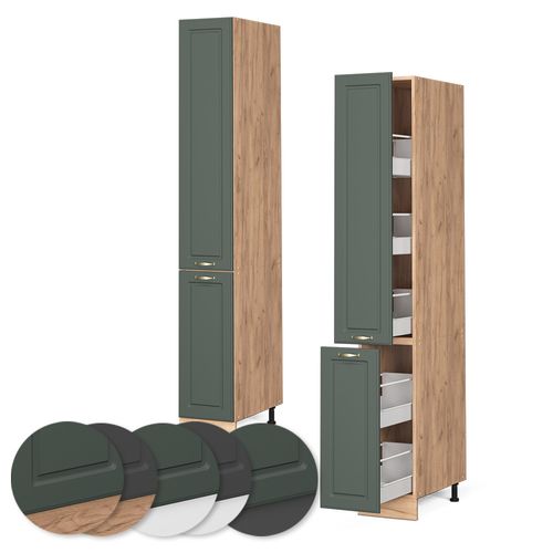 Meuble Haute De Cuisine Fame-line 38420 Vert Or Campagne 30cm