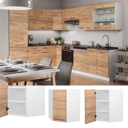 Elément Haut De Cuisine Fame-line 38291 Chêne De Force Doré 57cm