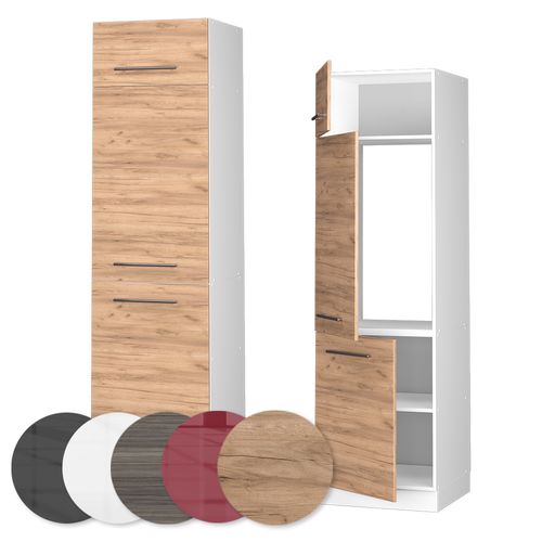 Armoire Pour Frigo Fame-line 38292 Chêne De Force Doré 60cm