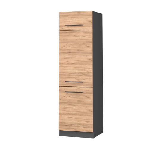 Armoire Pour Frigo Fame-line 38311 Chêne De Force Doré 60cm