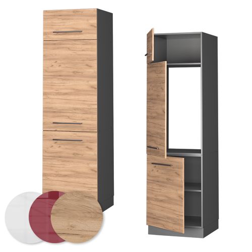 Armoire Pour Frigo Fame-line 38311 Chêne De Force Doré 60cm