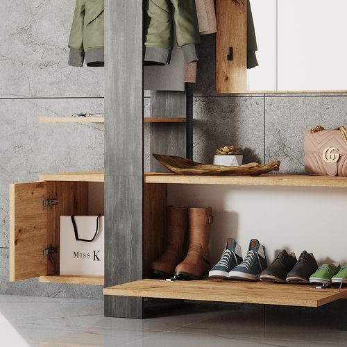 Garde-robe Porto 38169 Marron 120x192cm