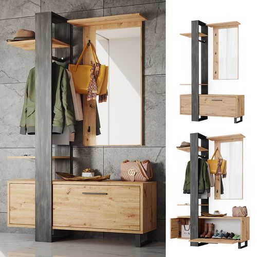 Garde-robe Porto 38169 Marron 120x192cm