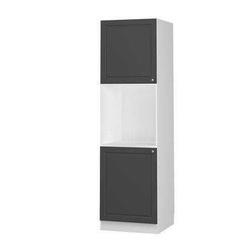 Meuble Pour Four Fame-line 38508 Anthrazit-gold Landhaus 60cm Ouvert