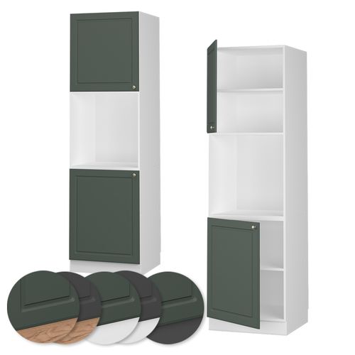 Meuble Pour Four Fame-line 38516 Vert Or Campagne 60cm Ouvert