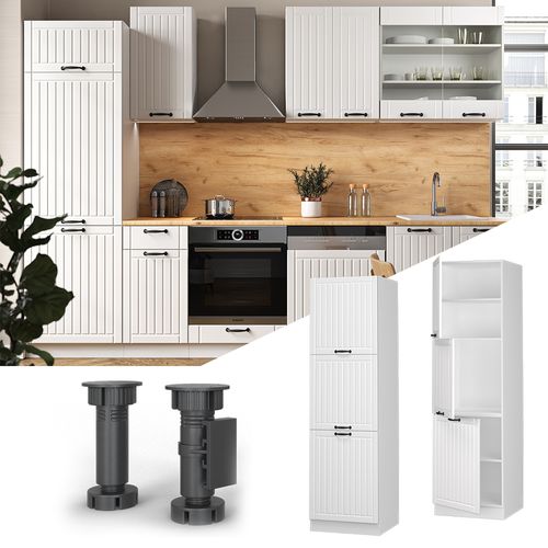 Meuble Pour Four Fame-line 38521 Blanc Campagne 60cm