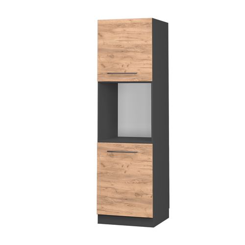 Meuble Pour Four Fame-line 38563 Chêne De Force Doré 60cm Ouvert