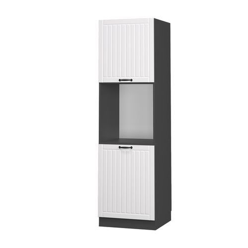 Meuble Pour Four Fame-line 38569 Blanc Campagne 60cm Ouvert