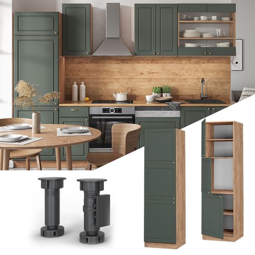 Meuble Pour Four Fame-line 38609 Vert Or Campagne 60cm