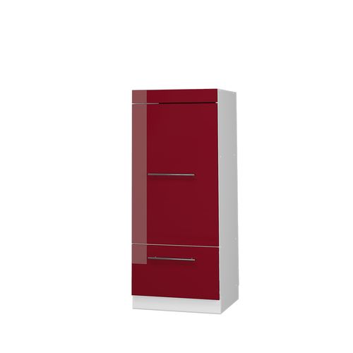 Armoire Micro-ondes Fame-line 38529 Rouge Bordeaux Haute Brillance 60cm