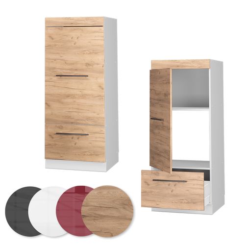 Armoire Micro-ondes Fame-line 38530 Chêne De Force Doré 60cm