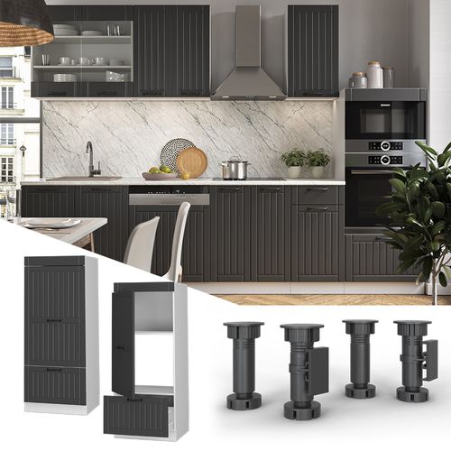 Armoire Micro-ondes Fame-line 38534 Anthracite Campagne 60cm