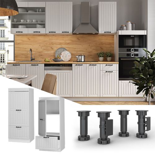 Armoire Micro-ondes Fame-line 38536 Blanc Campagne 60cm