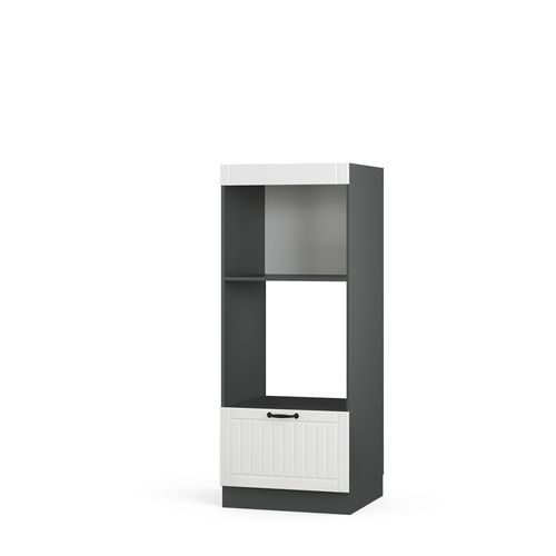 Armoire Micro-ondes Fame-line 38580 Blanc Campagne 60cm Ouvert