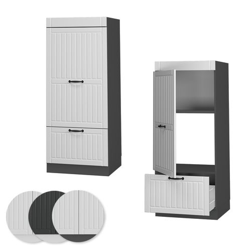 Armoire Micro-ondes Fame-line 38581 Blanc Campagne 60cm