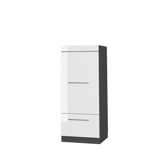 Armoire Micro-ondes Fame-line 38583 Blanc Haute Brillance 60cm