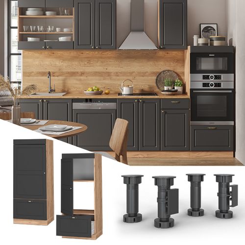 Armoire Micro-ondes Fame-line 38614 Anthracite-or 60cm