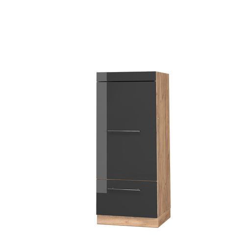 Armoire Micro-ondes Fame-line 38615 Anthracite Haute Brillance 60cm