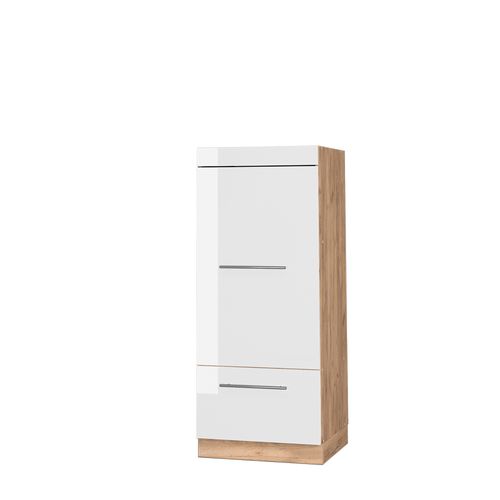Armoire Micro-ondes Fame-line 38618 Blanc Haute Brillance 60cm